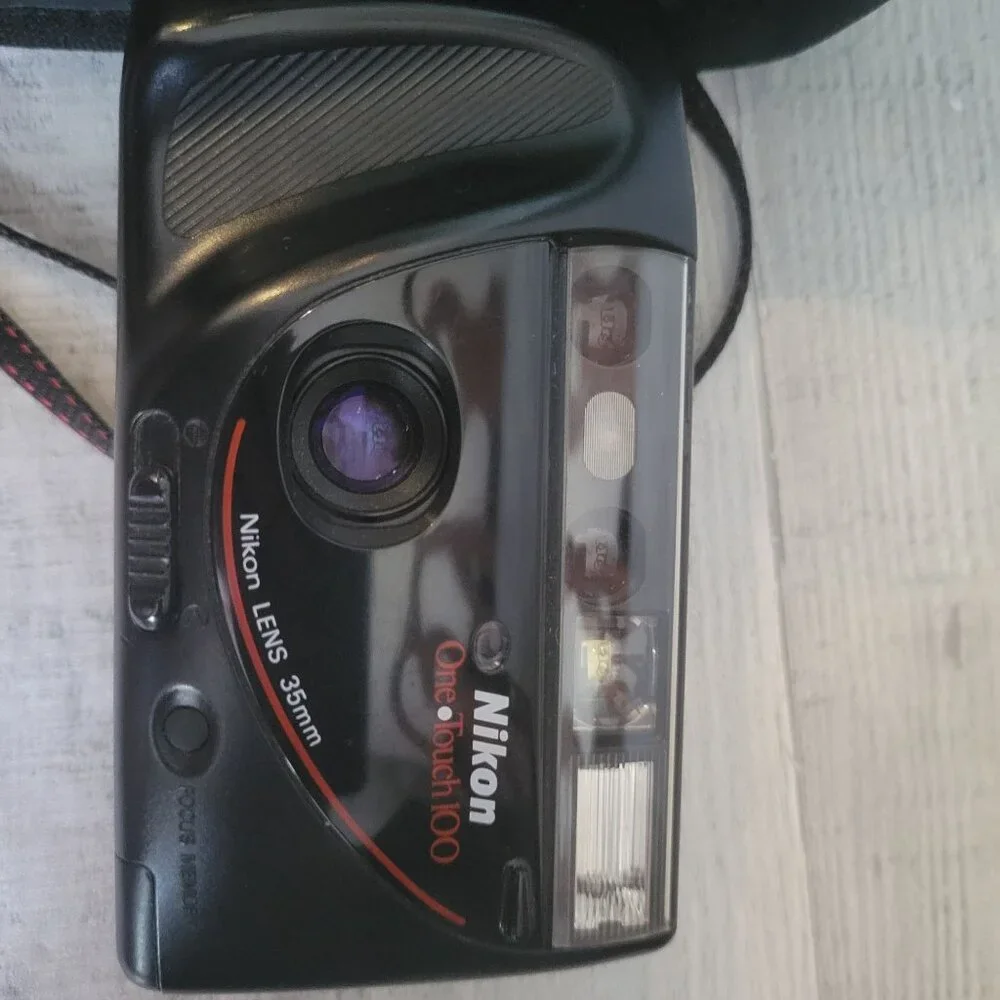 Nikon One Touch 100 35mm Film Camera With Nikon Case - - Black
